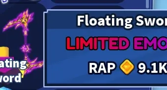 Blade Ball Dual Dragon Slayer + Emote Floating Sword (SET)