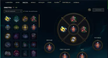 CONTA LOL PLATINA 3 LVL 60 37 CHAMPS 10 SKINS