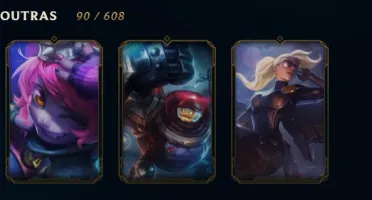 Conta Ouro 3 Com mais de 100 skins e todos os campeões