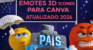 Pack De 2K De Emotes 3D E Ícones Para Canva Atualizado 2026