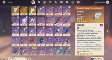 VENDO CONTA AR56 COM BAAL, HUTAO, KAZUHA C1, ZHONGLI E MAIS