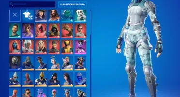 CONTA FORTNITE COM MAIS DE 126 SKINS,C/Salve o mundo