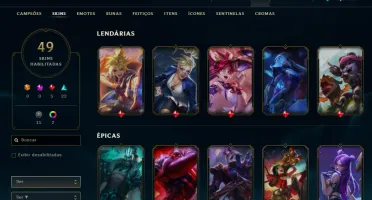 CONTA LOL- LVL 185 - 110 Champions - 49 Skins - FULL ACESSO