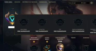 Unranked com TODOS os Champs e 305 Skins ( ADC / JG )