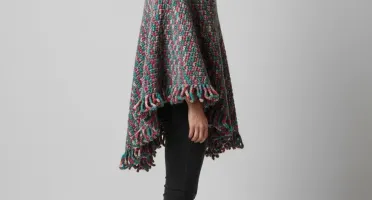 Poncho Capa em Crochê
