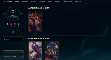 Conta de Lol nivel 37 sem ranking