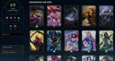 Conta Diamante 3 Full Acesso 96 Campeões 69 Skins