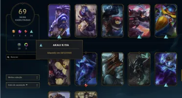 Conta Diamante 3 Full Acesso 96 Campeões 69 Skins