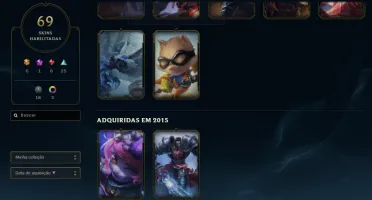 Conta Diamante 3 Full Acesso 96 Campeões 69 Skins