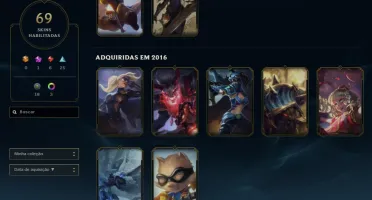 Conta Diamante 3 Full Acesso 96 Campeões 69 Skins