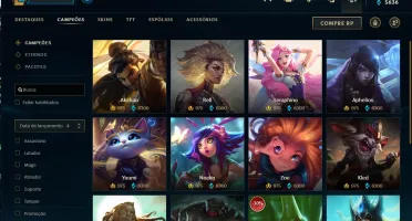 Conta platina 4 125 skins 133 champs
