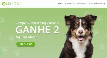 Template editável Pet Shop Institucional Wordpress