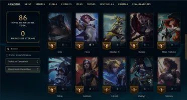Prata 4 com 45 Champs e 4 Skins