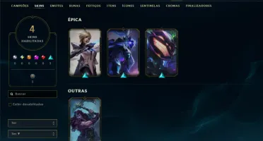 Prata 4 com 45 Champs e 4 Skins
