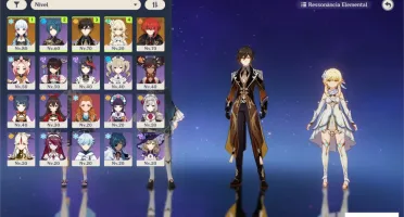 Conta Genshin Impact Ayaka/Zhongli/Diluc AR 42
