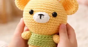 Girafa Cabeçuda Amigurumi Artesanal para Bebê