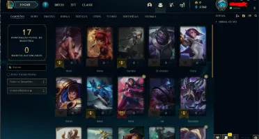 conta lol diamante 1 64% wr caindo com mestre