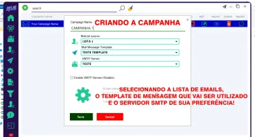 Email Marketing - Ferramenta de envio de email via SMTP