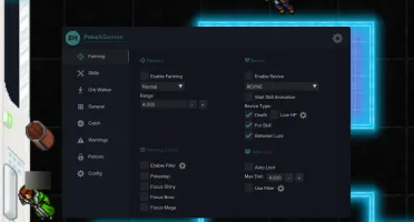 BOT PokeXgames Auto Farming, Pesca, Profissão Zero Bans..