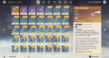 Conta Ar10 Genshin Impact Fischl + Arco de Amos