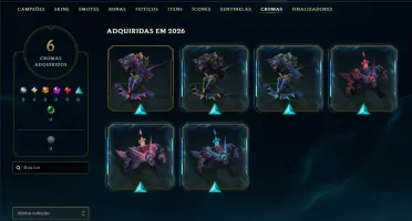 Unranked com 40 Champs e 9 Skins