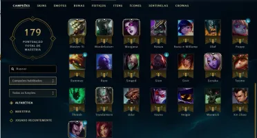 Conta LvL 75 Gold 4 Solo/Duo + 2 Skins Épicas e 51 Campeões