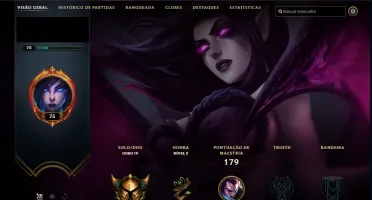 Conta LvL 75 Gold 4 Solo/Duo + 2 Skins Épicas e 51 Campeões