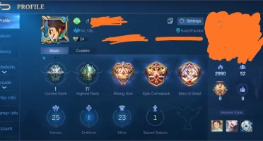 Conta Mobile Legends: Bang Bang