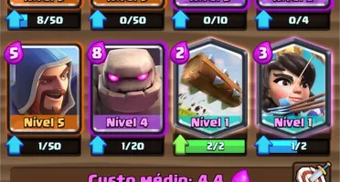 Conta Clash Royale LV 7 com 3 lendárias.