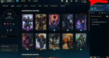 CONTA COM SKIN nova DO PYKE QUASE GRANDMASTER (+400 PDL)