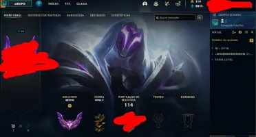 CONTA COM SKIN nova DO PYKE QUASE GRANDMASTER (+400 PDL)