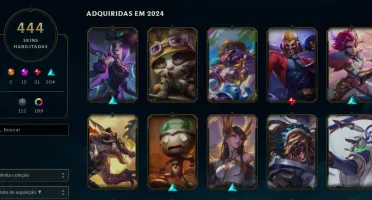 Vendo conta MAIN de LoL com 444 skins