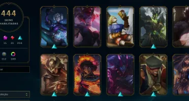 Vendo conta MAIN de LoL com 444 skins