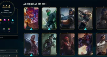 Vendo conta MAIN de LoL com 444 skins
