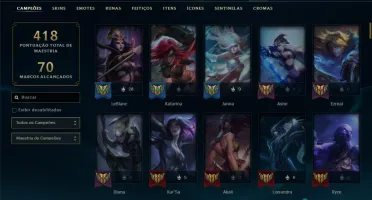 CONTA LOL - LVL 293 - 128 Champions - 59 Skins - FULL ACESSO