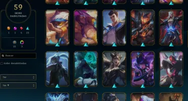 CONTA LOL - LVL 293 - 128 Champions - 59 Skins - FULL ACESSO