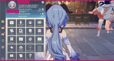 [AR 42] Ganyu e Zhongli + Arco de Amos E Perfuradora Prismat