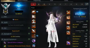 CONTA LOST ARK BARD 1505 KAZEROS SA + 6 ALTS BUILDADOS