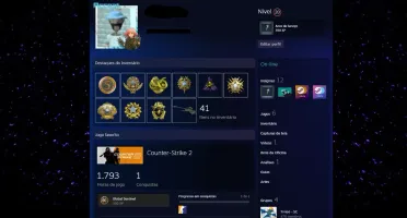 Conta CS2 - Prime - Medalha 5 anos