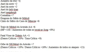 Conta Cabal AA e GL