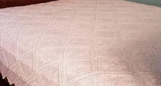 Colcha de Crochê Rendada para Cama King