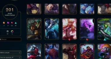CONTA MESTRE TODOS CAMPEOES E 201 SKINS !