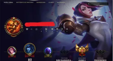 CONTA LEAGUE OF LEGENDS GOLD 1 2017