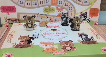 Jogo de Tabuleiro Bosque com Caixa de Papel
