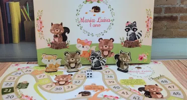 Jogo de Tabuleiro Bosque com Caixa de Papel