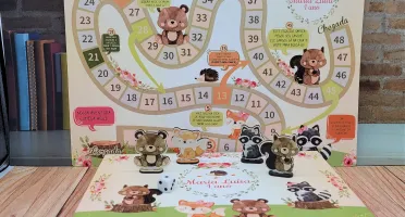 Jogo de Tabuleiro Bosque com Caixa de Papel