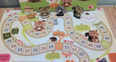 Jogo de Tabuleiro Bosque com Caixa de Papel