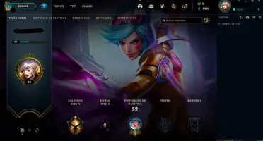 Conta Ouro IV Com Skin Lendária