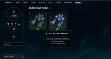 Conta ouro 2 (ex diamante) com 41 Champs e 12 Skins