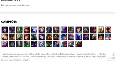 Conta ouro 2 (ex diamante) com 41 Champs e 12 Skins
